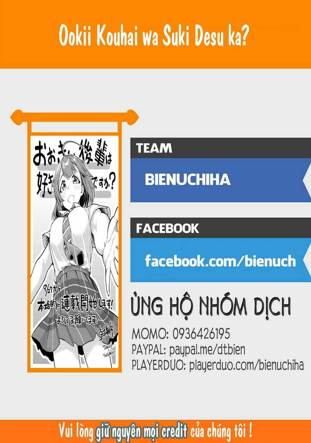 Senpai Có Thích Đàn Em Bb (Big Boobs): Chapter 15