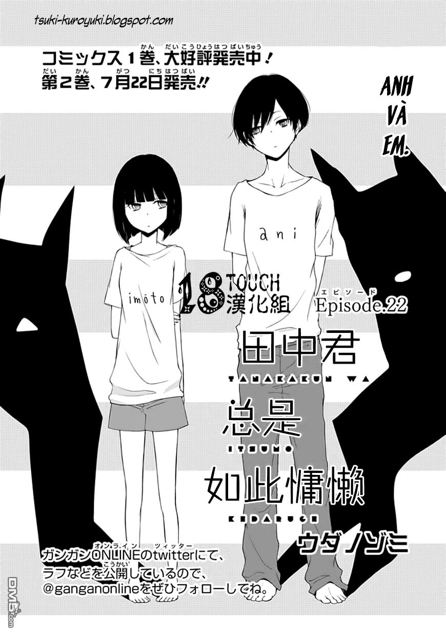 Tanaka-Kun Wa Itsumo Kedaruge: Chapter 22