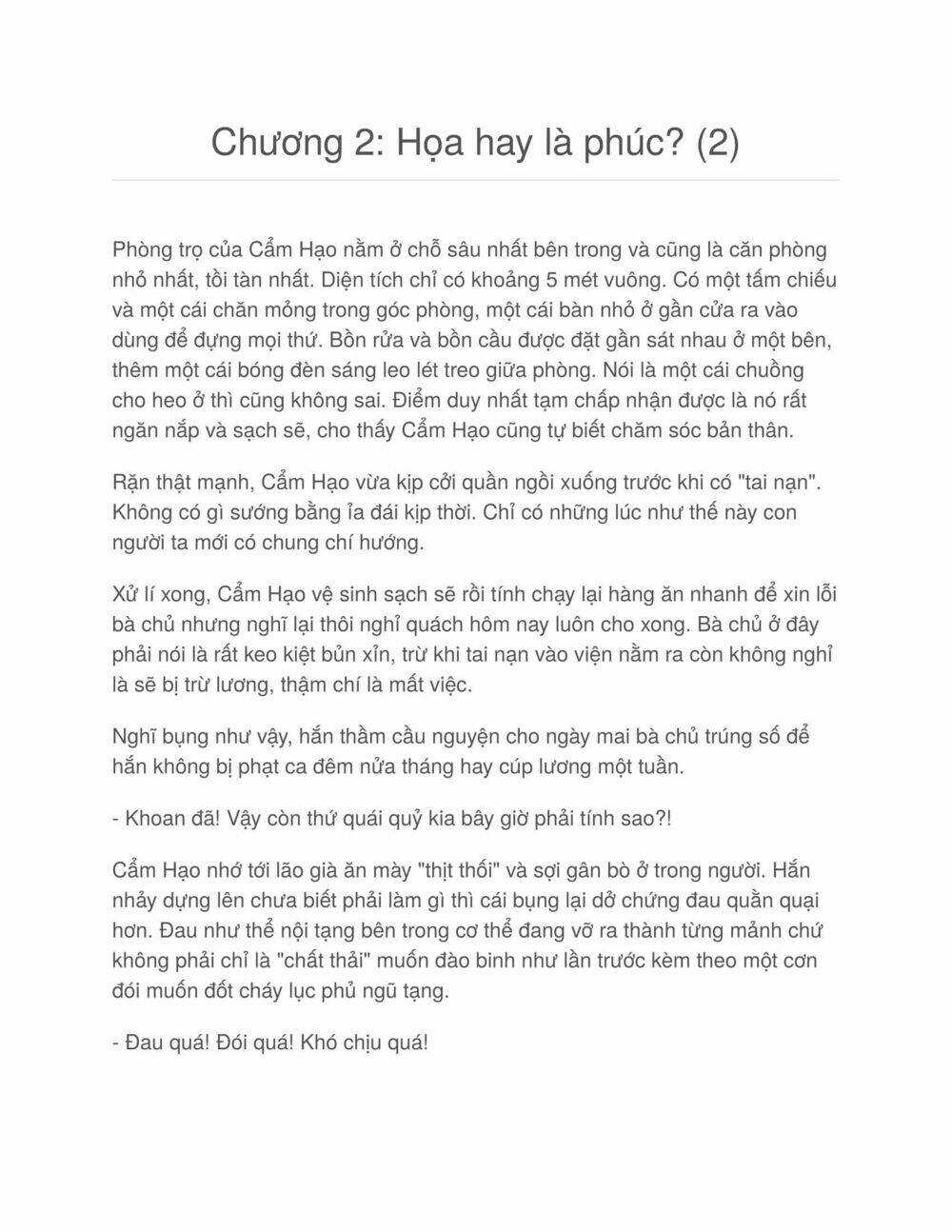 Hỗn Độn Nhân Loại: Chapter 2