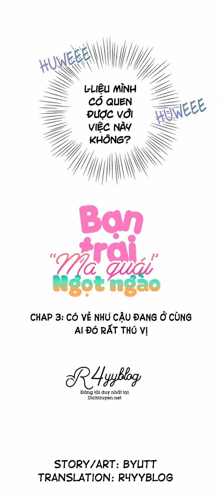 Bạn Trai “Ma Quái” Ngọt Ngào: Chapter 3