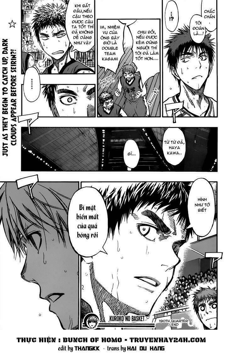 Vua Bóng Rổ Kuroko: Chapter 190