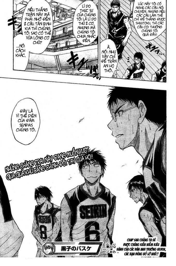 Vua Bóng Rổ Kuroko: Chapter 22
