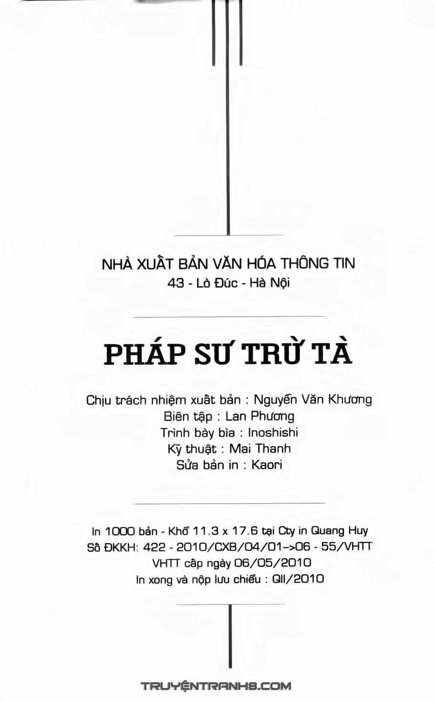 Pháp Sư Trừ Tà: Chapter 1