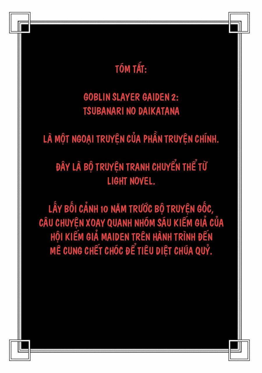 Goblin Slayer Gaiden 2: Tsubanari No Daikatana: Chapter 1