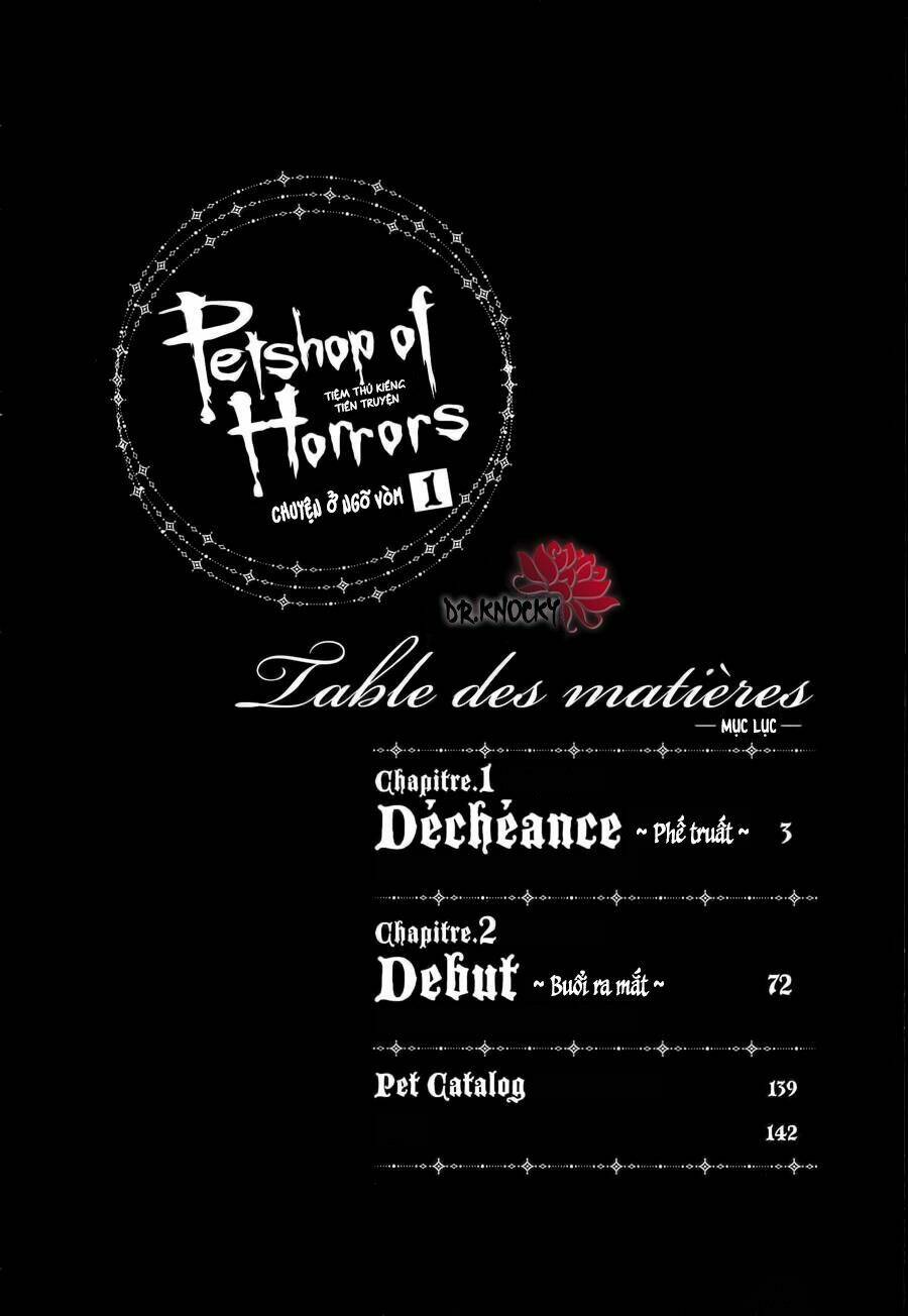 Pet Shop Of Horrors - Passage-Hen : Tiệm Thú Kiểng Tiền Truyện: Chapter 1