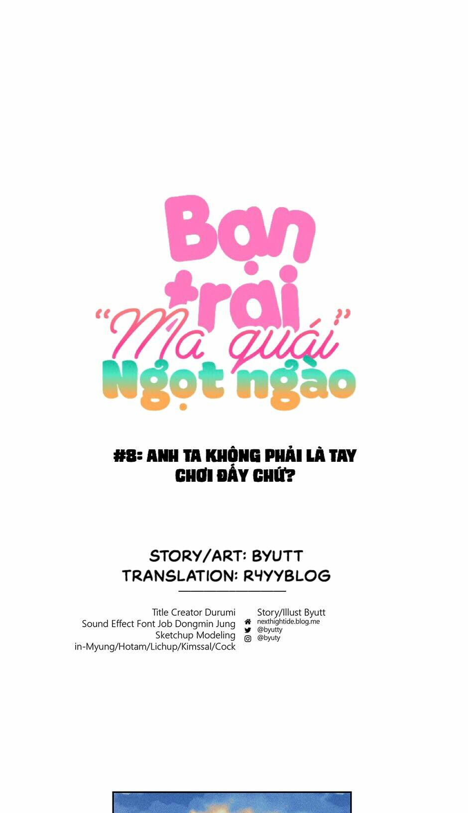 Bạn Trai “Ma Quái” Ngọt Ngào: Chapter 8
