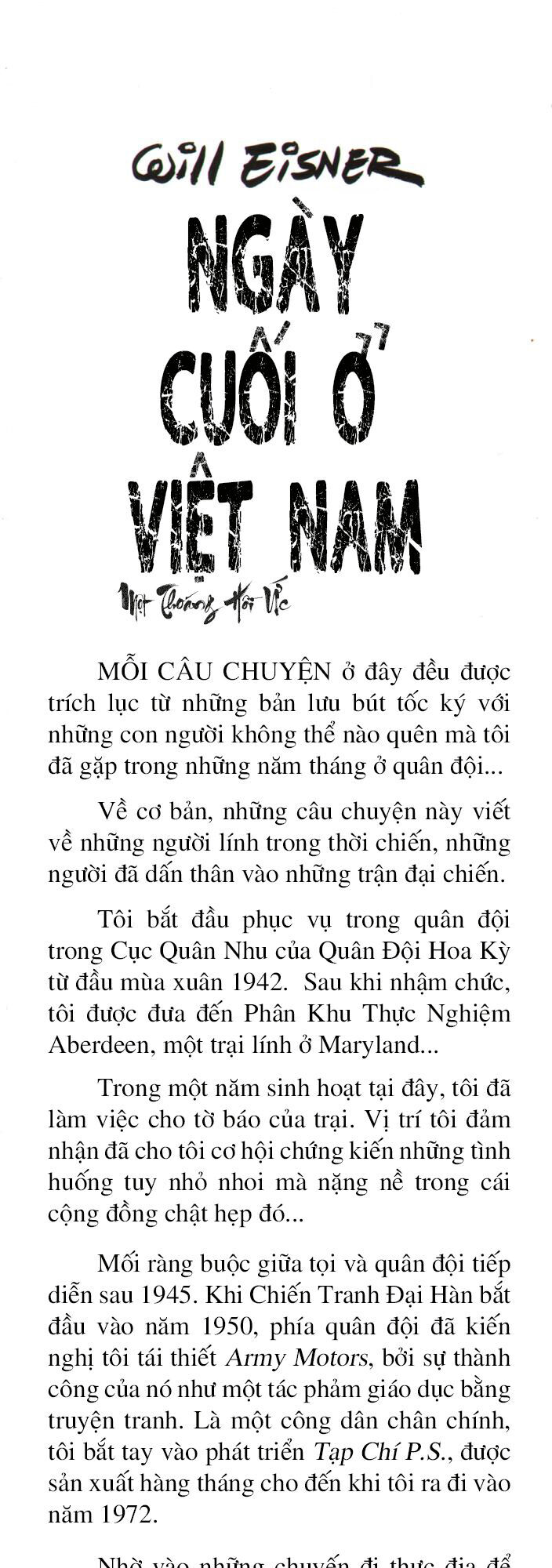 Ngày Cuối Ở Việt Nam: Chapter 1