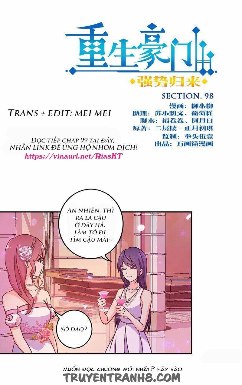 Trọng Sinh Chi Hao Môn Cường Thế Quy Lai: Chapter 98