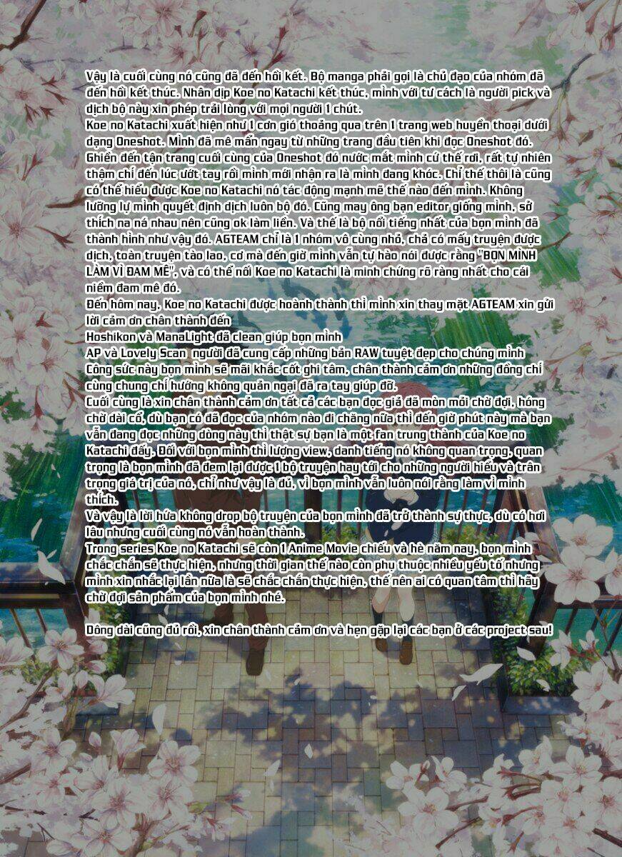 Koe No Katachi: Chapter 62