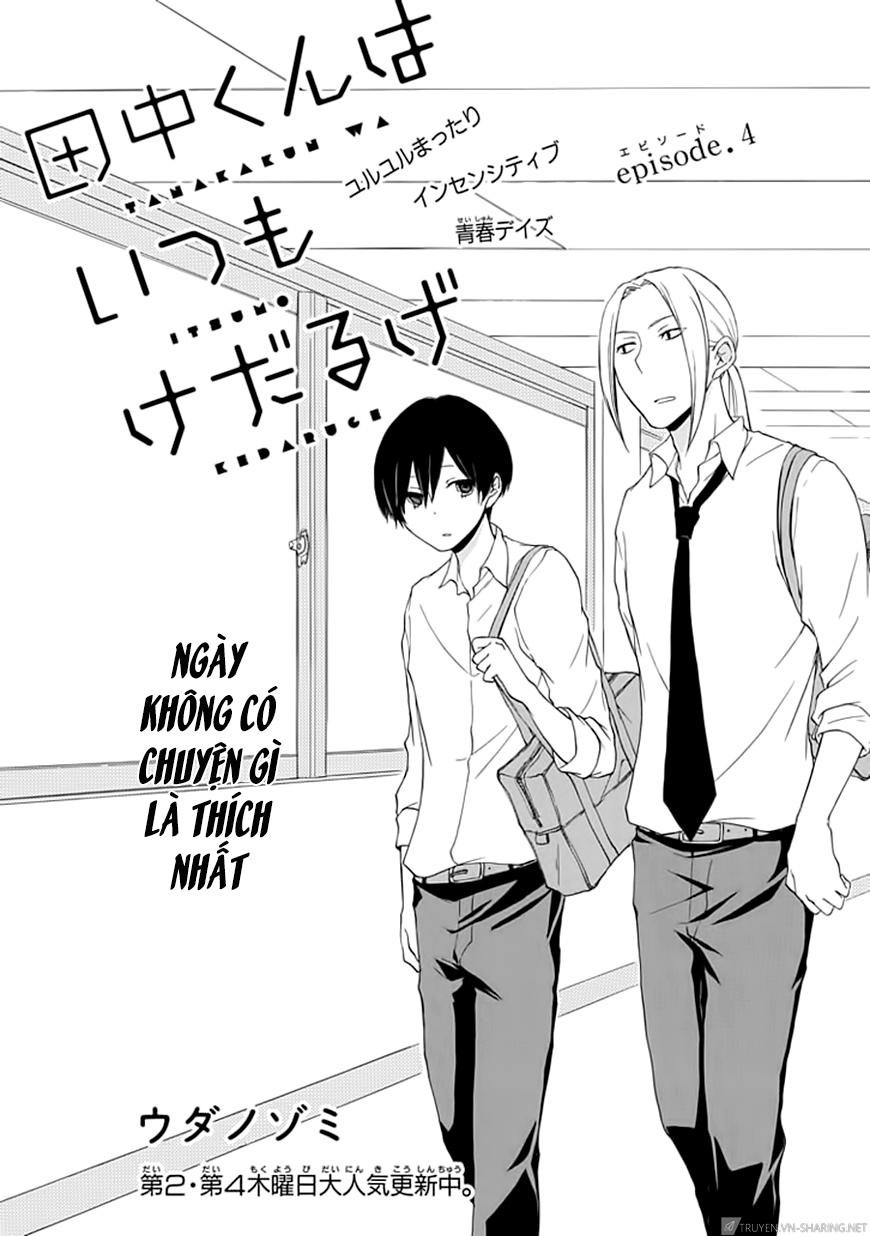 Tanaka-Kun Wa Itsumo Kedaruge: Chapter 4
