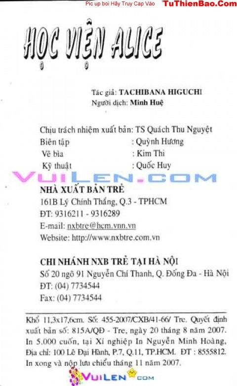 Học Viện Alice: Chapter 23