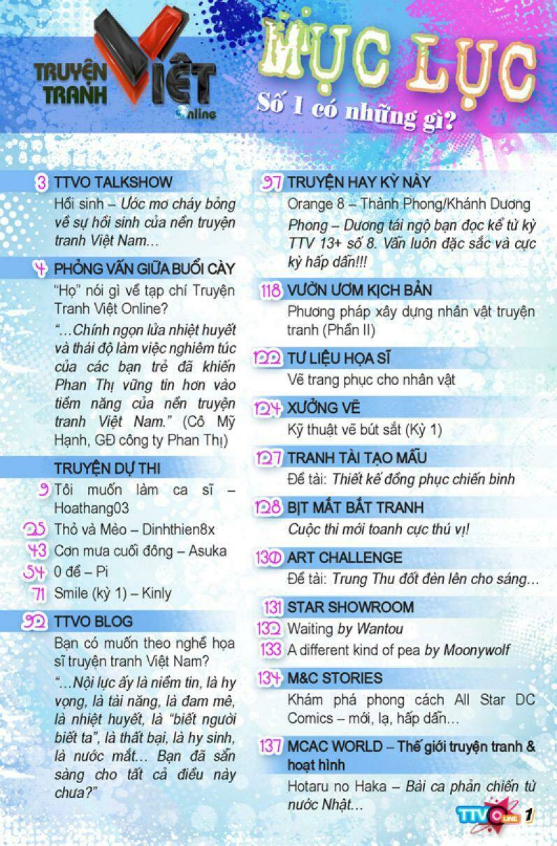 Tạp Chí Truyện Tranh Việt Nam Online - Ttvo: Chapter 1