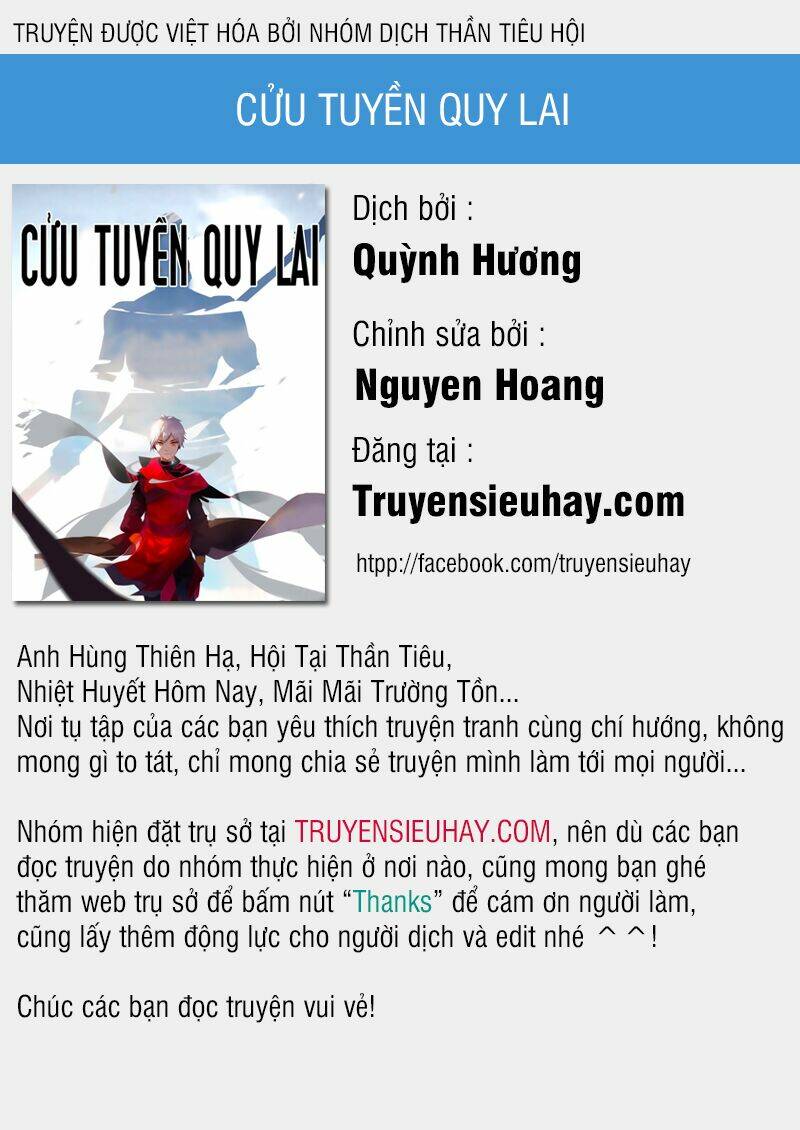 Cửu Tuyền Quy Lai: Chapter 19
