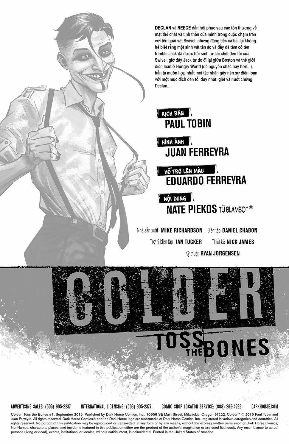 Colder - Toss The Bones: Chapter 3