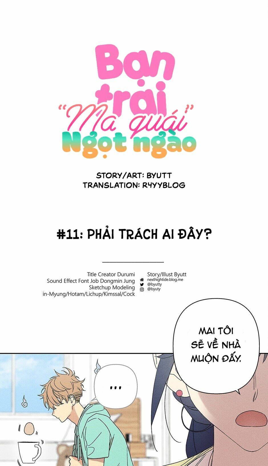Bạn Trai “Ma Quái” Ngọt Ngào: Chapter 11