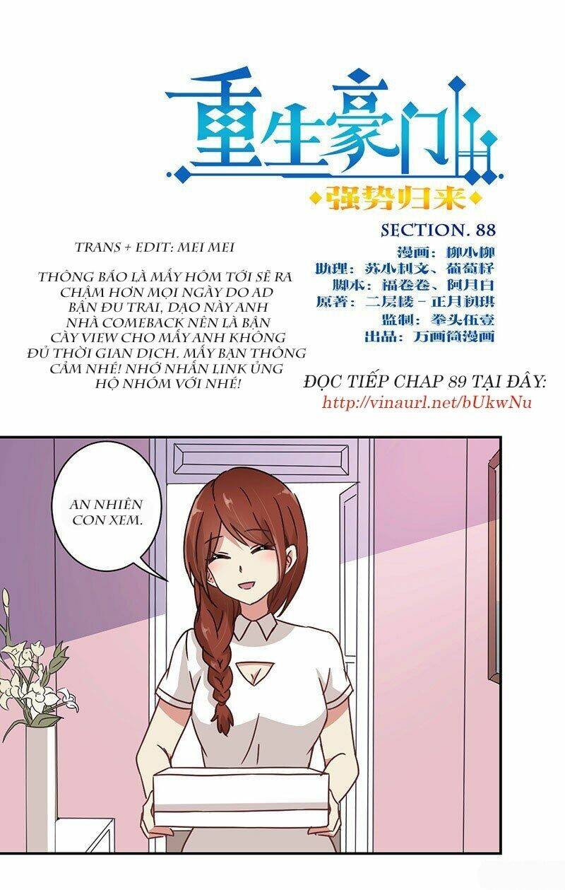 Trọng Sinh Chi Hao Môn Cường Thế Quy Lai: Chapter 88
