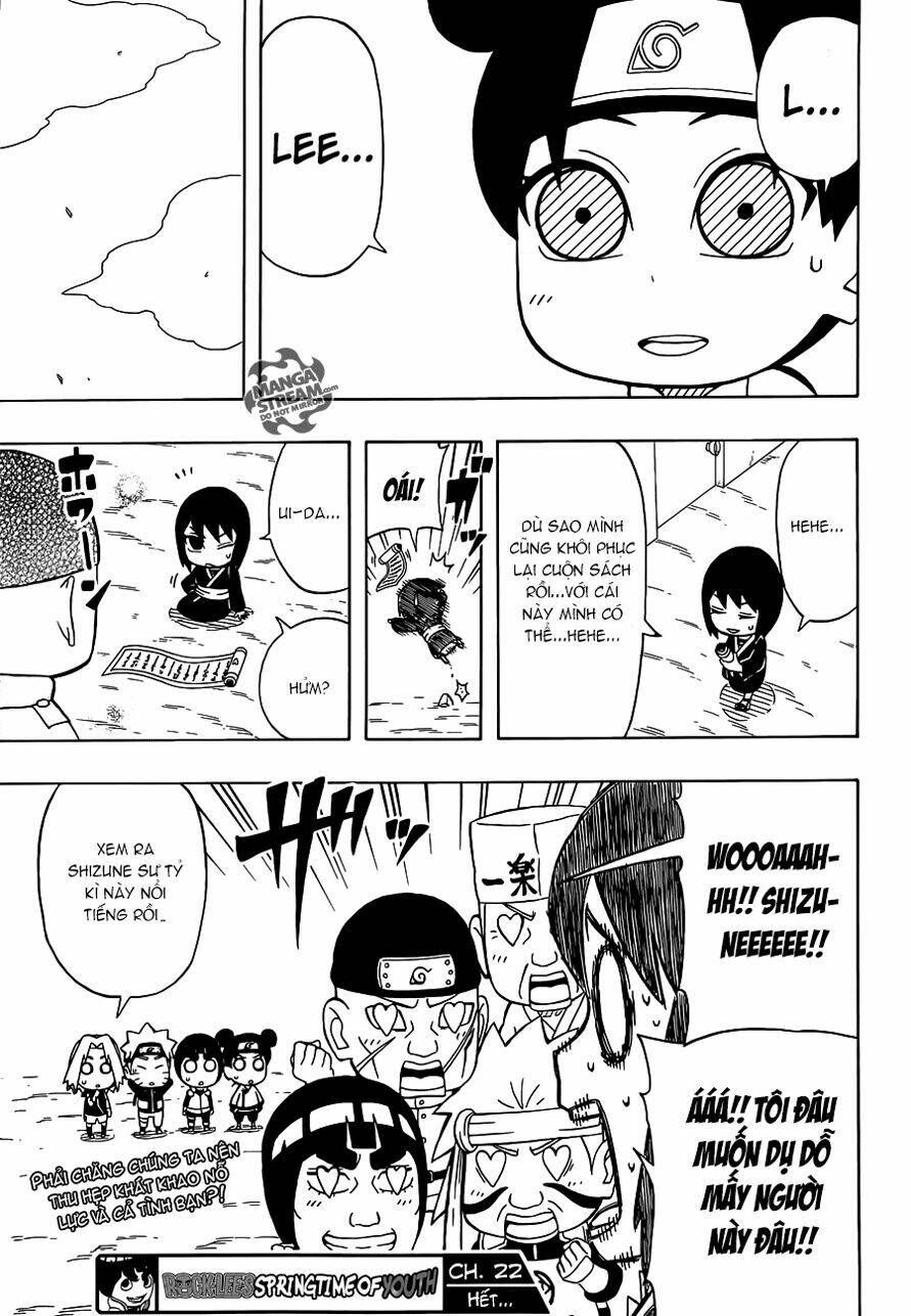 Cửu Vĩ Hồ Ly Ngoại Truyện Rock Lee: Chapter 22