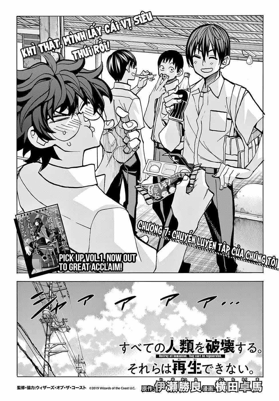 Tiêu Diệt Tất Cả Loài Người. Chúng Không Thể Được Tái Sinh: Chapter 7