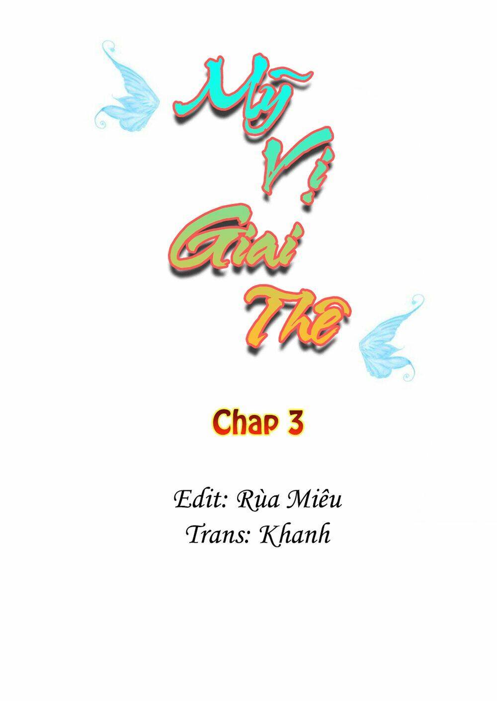 Mỹ Vị Giai Thê: Chapter 3