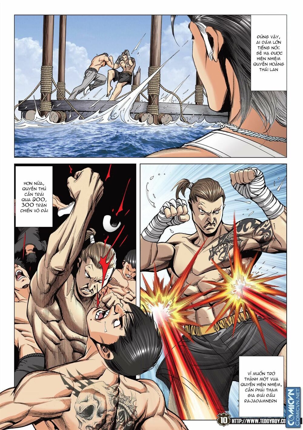 Người Trong Giang Hồ: Chapter 2143: Ác chiến vua Muay Thai