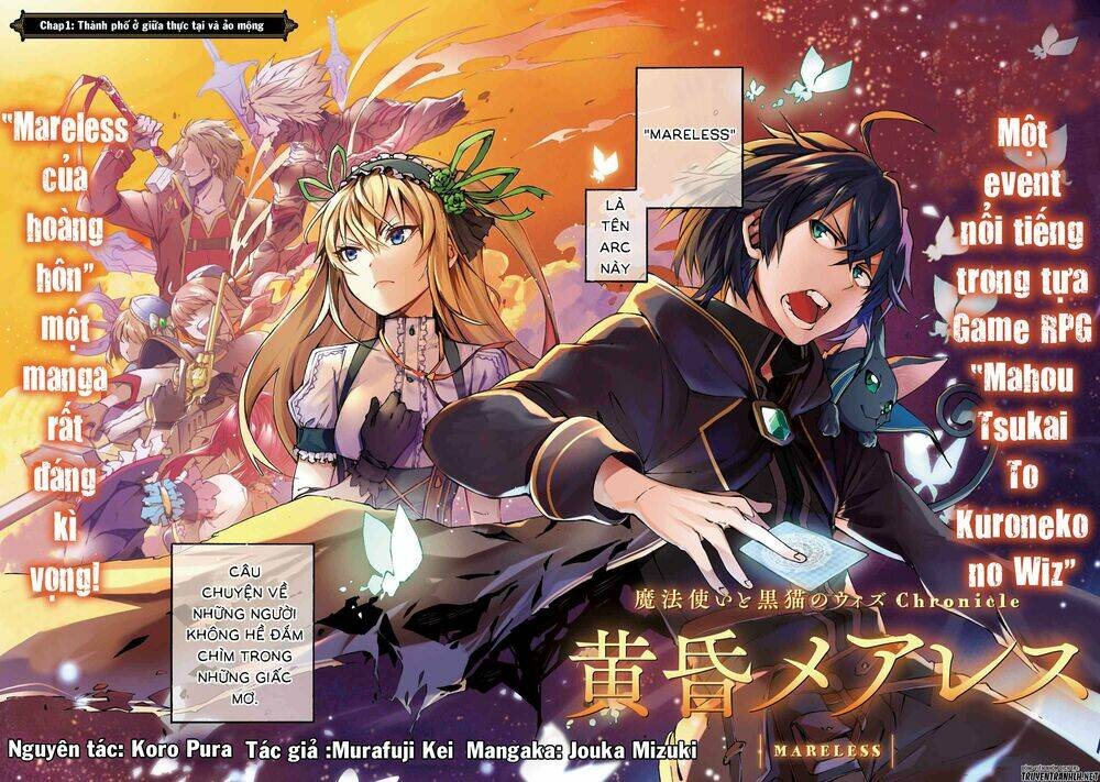 Mahou Tsukai To Kuroneko No Wiz Chronicle: Tasogare Mareless Ii: Chapter 1