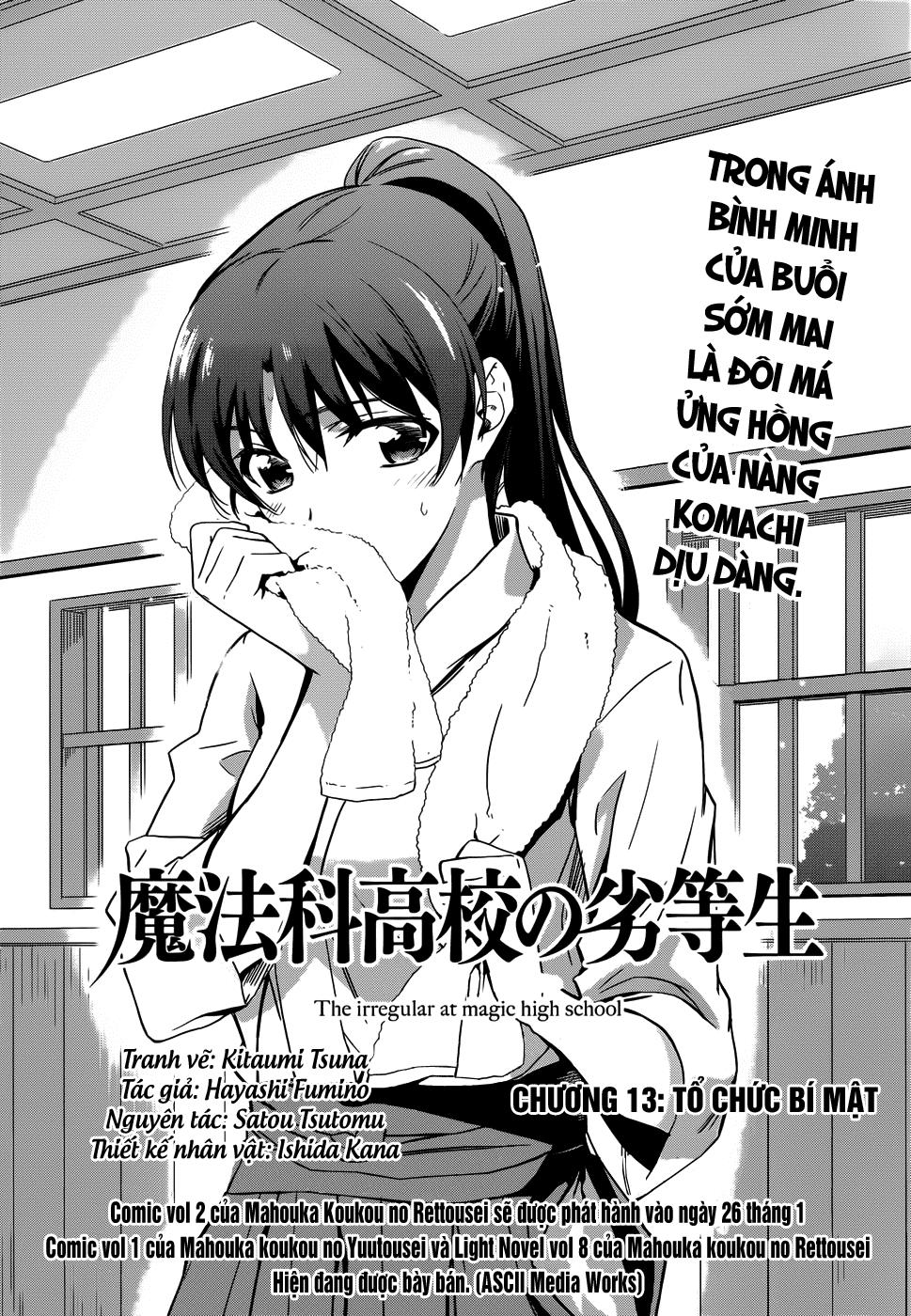 Mahouka Koukou No Rettousei - Nyuugaku Hen: Chapter 13