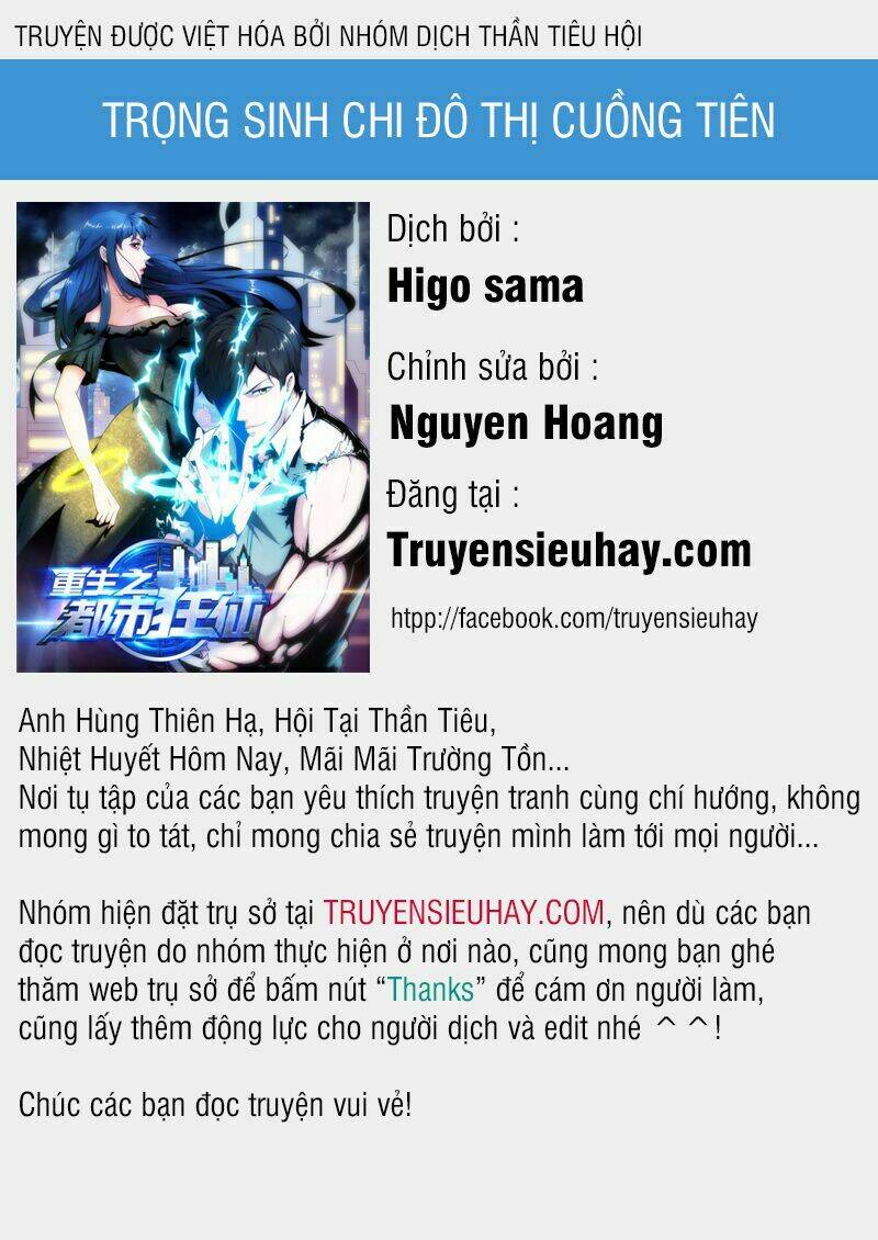 Trọng Sinh Tu Chân Tại Đô Thị: Chapter 1