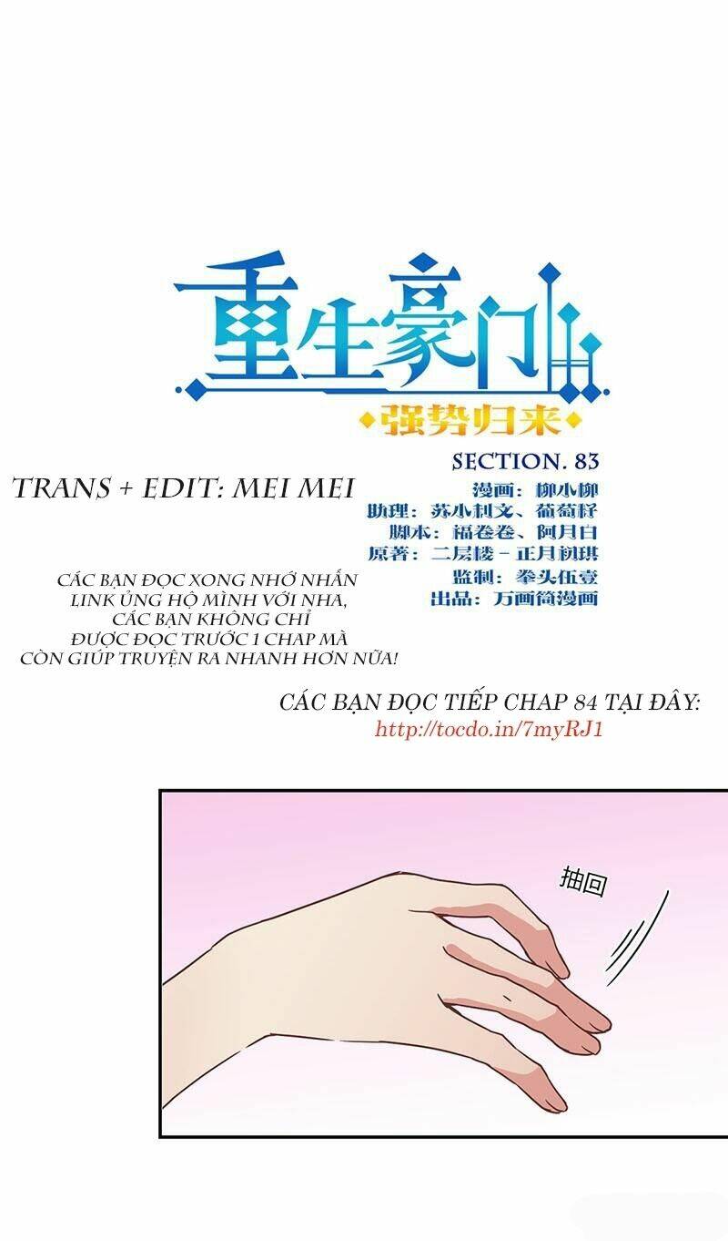 Trọng Sinh Chi Hao Môn Cường Thế Quy Lai: Chapter 83