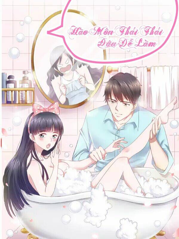 Hào Môn Thái Thái Không Dễ Làm: Chapter 1