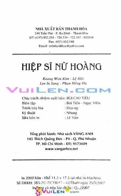 Hiệp Sĩ Nữ Hoàng: Chapter 9