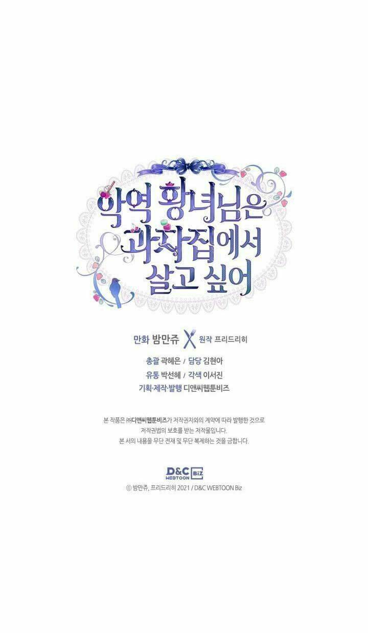 Công Chúa Phản Diện Muốn Ở Trong Ngôi Nhà Bánh Quy: Chapter 55