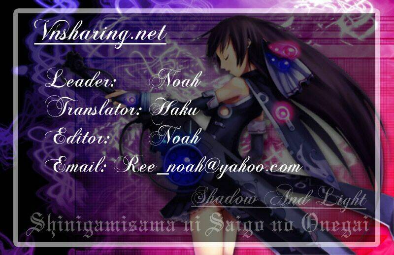 Shinigami-Sama Ni Saigo No Onegai Wo: Chapter 7