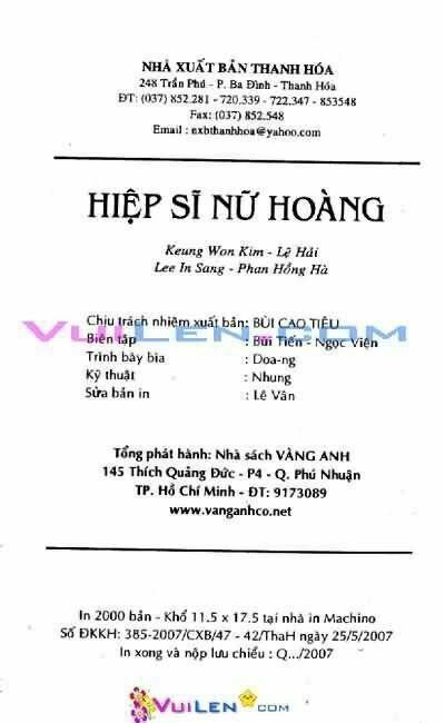 Hiệp Sĩ Nữ Hoàng: Chapter 16
