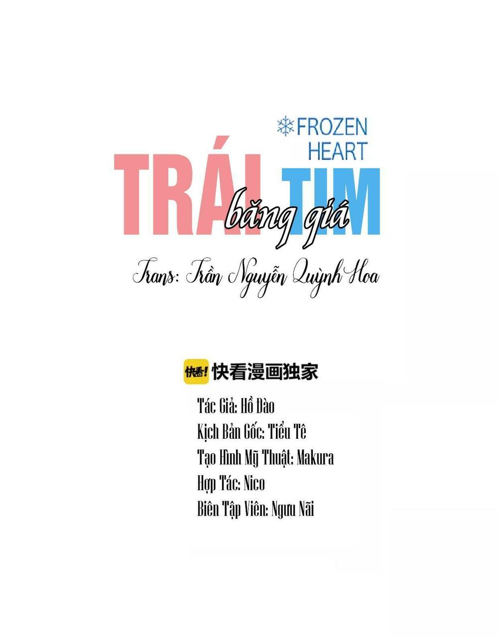 Trái Tim Băng Giá: Chapter 1
