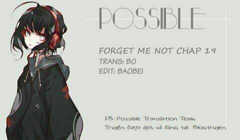 Forget Me Not: Chapter 19