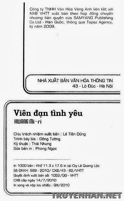Viên Đạn Tình Yêu: Chapter 3