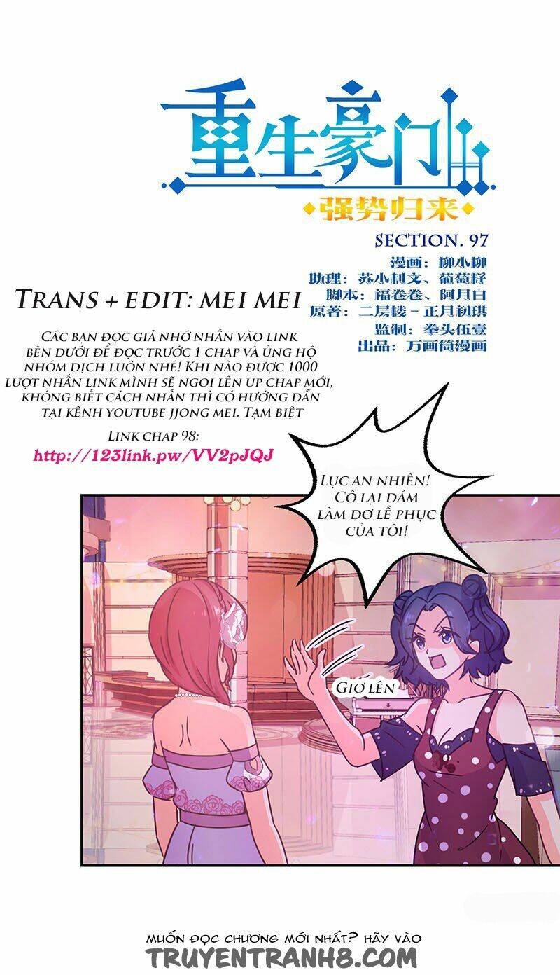 Trọng Sinh Chi Hao Môn Cường Thế Quy Lai: Chapter 97