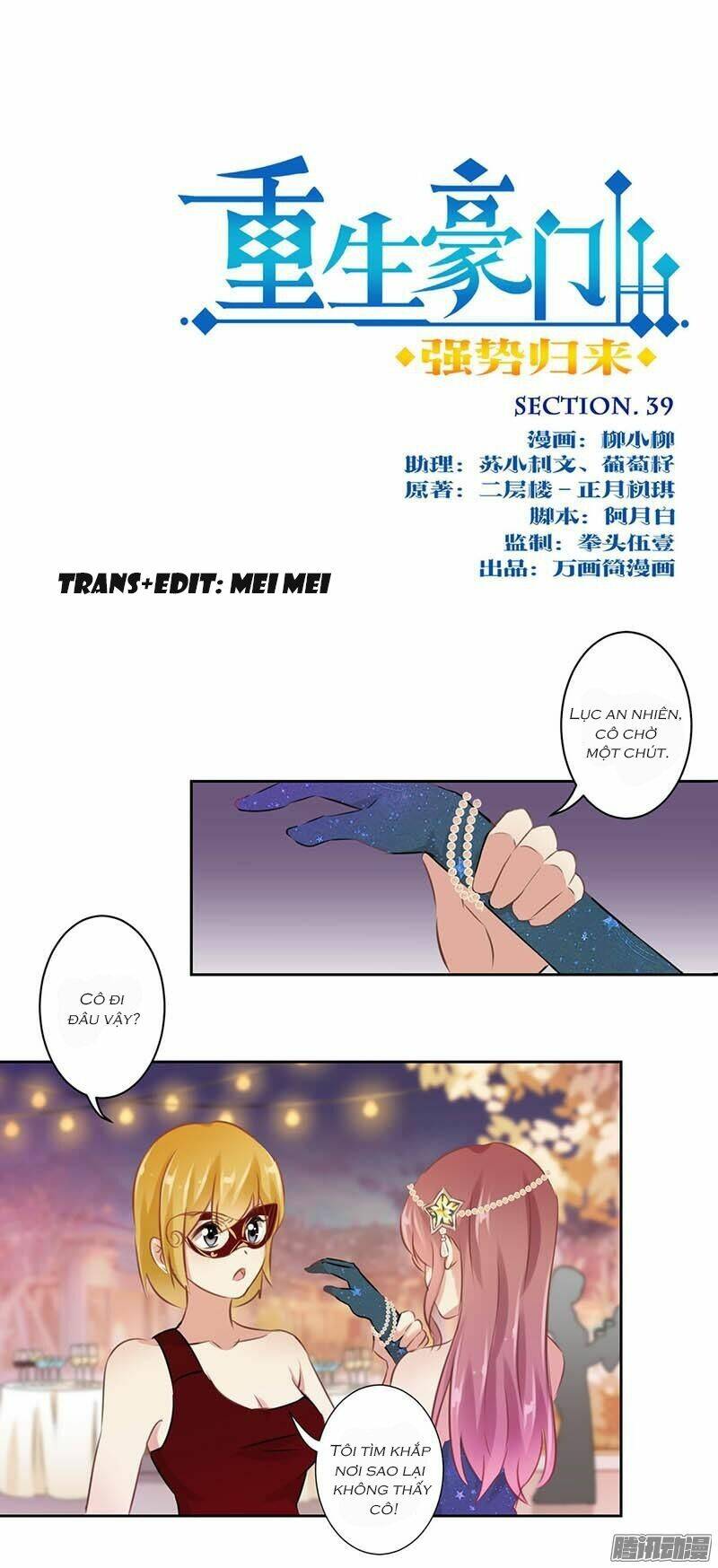 Trọng Sinh Chi Hao Môn Cường Thế Quy Lai: Chapter 39
