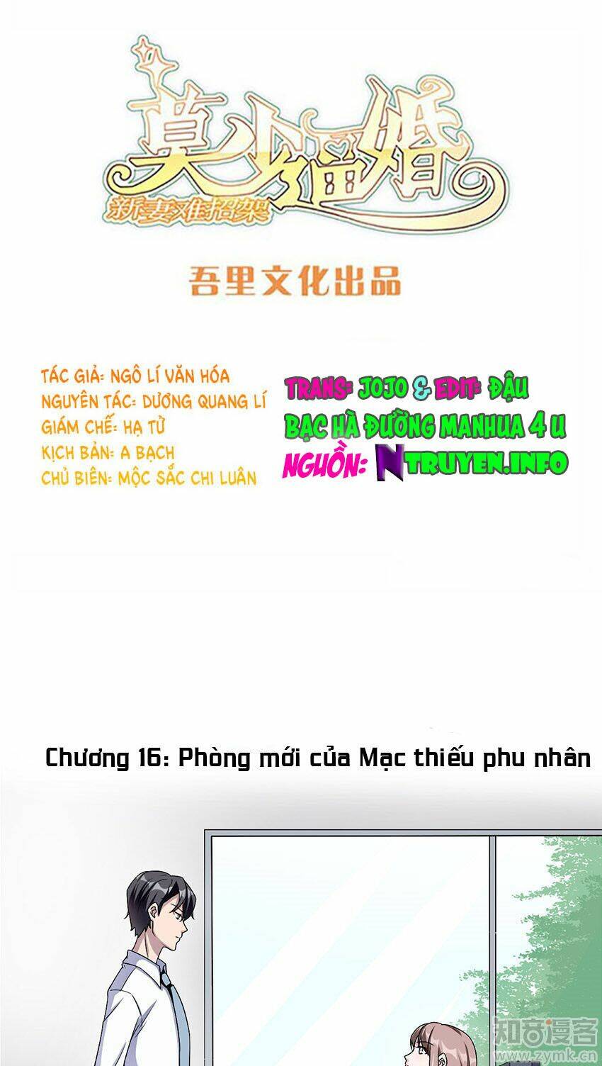 Mạc Thiếu Bức Hôn: Vợ Mới Khó Chống Đỡ: Chapter 16