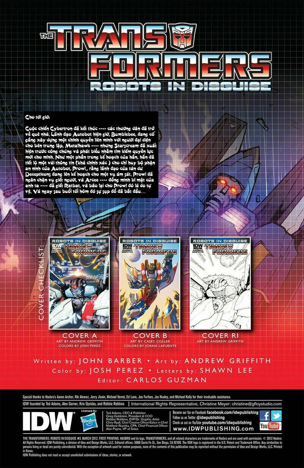 The Transformers: Robots In Disguise: Chapter 3