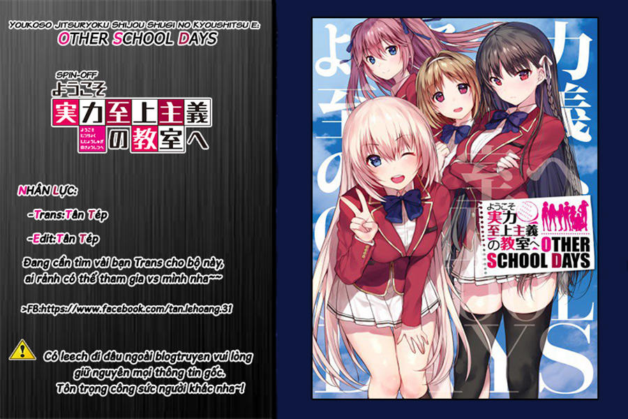 Youkoso Jitsuryoku Shijou Shugi No Kyoushitsu E: Other School Days: Chapter 3