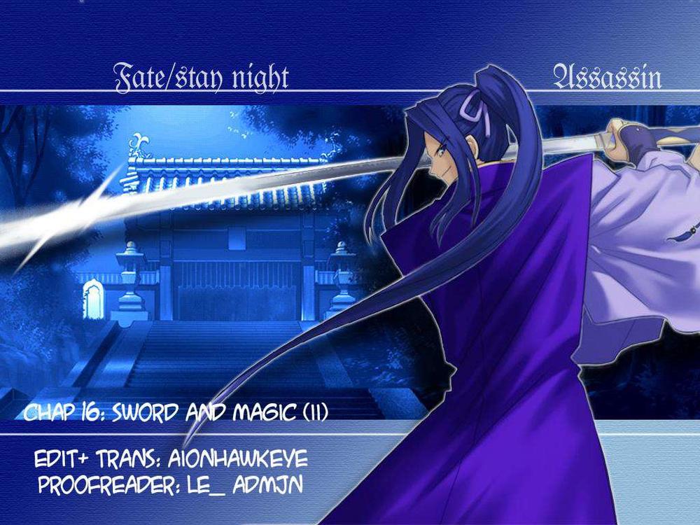 Fate Stay Night: Chapter 16