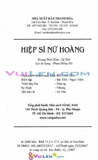 Hiệp Sĩ Nữ Hoàng: Chapter 6