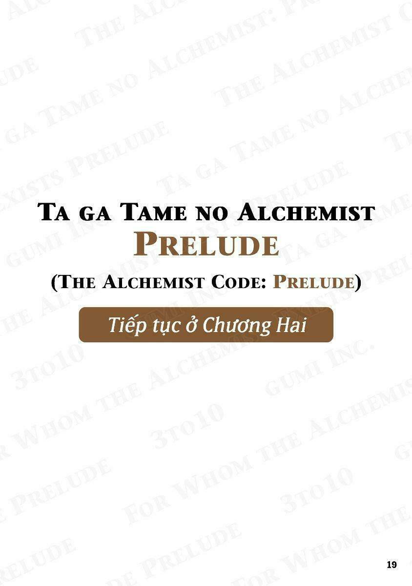 Vì Ai Mà Giả Kim Thuật Sư Tồn Tại: Chapter 0