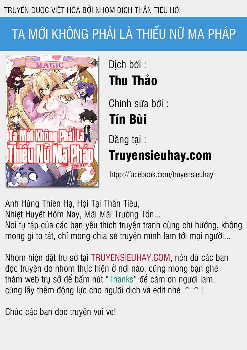 Ta Mới Không Phải Là Thiếu Nữ Ma Pháp: Chapter 1