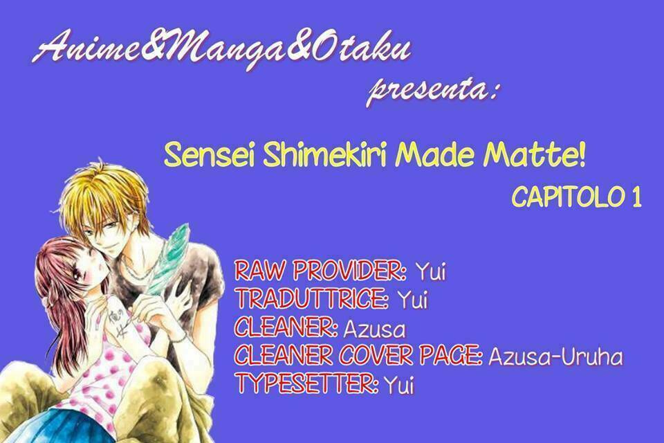 Sensei 〆Shimekiri Made Matte!: Chapter 1