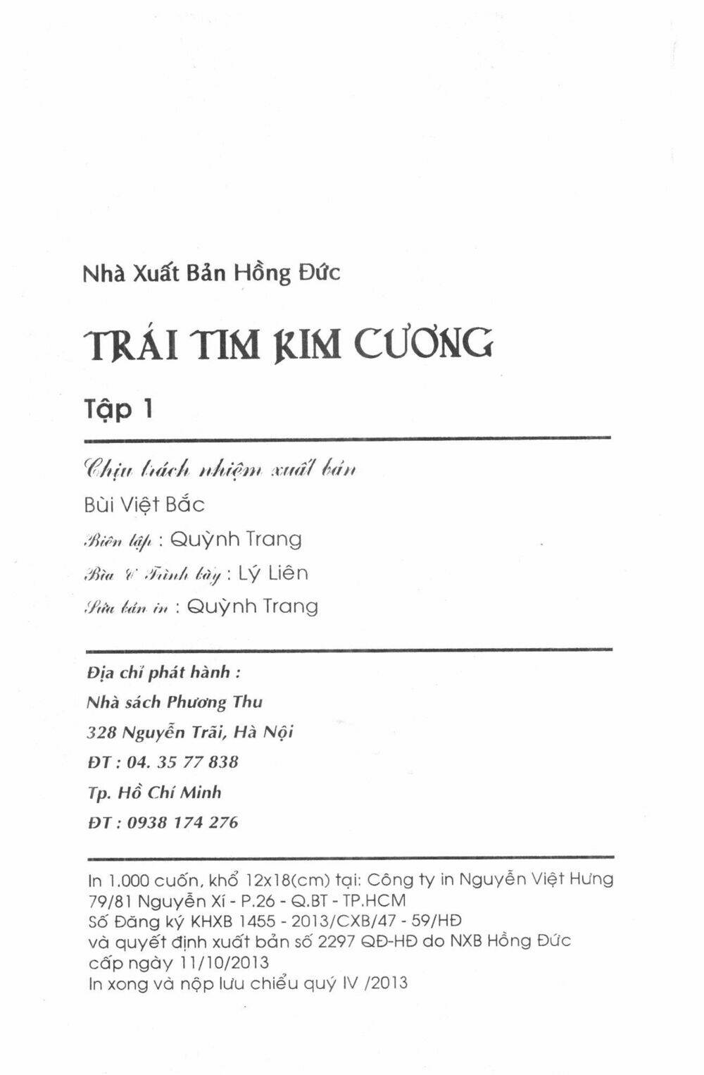 Trái Tim Kim Cương: Chapter 1