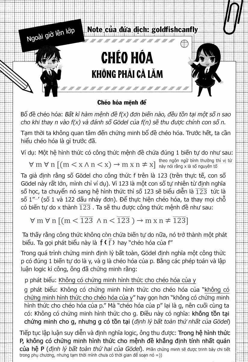 Mathematical Girls: Các Định Lý Bất Toàn Của Gödel: Chapter 8
