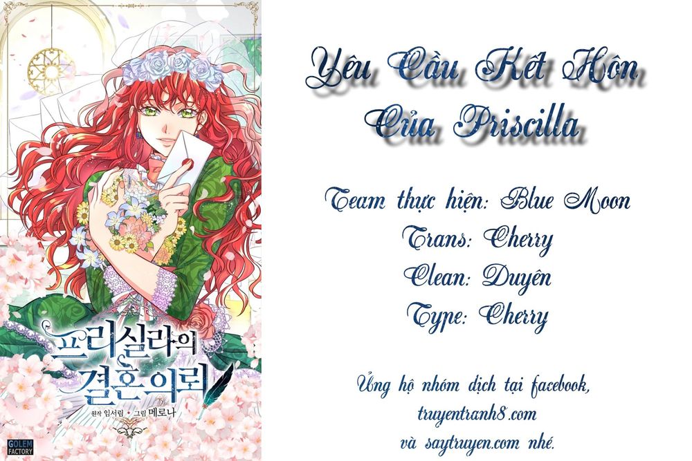 Yêu Cầu Kết Hôn Của Priscilla: Chapter 1