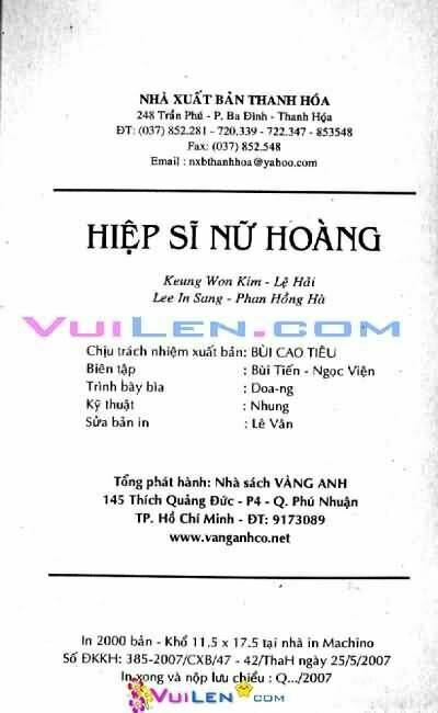 Hiệp Sĩ Nữ Hoàng: Chapter 8